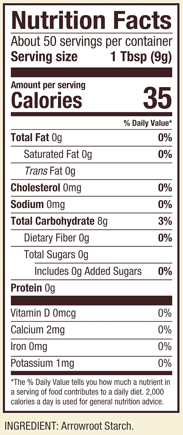 Bob‘S Red Mill Arrowroot Starch - 20 Pouches