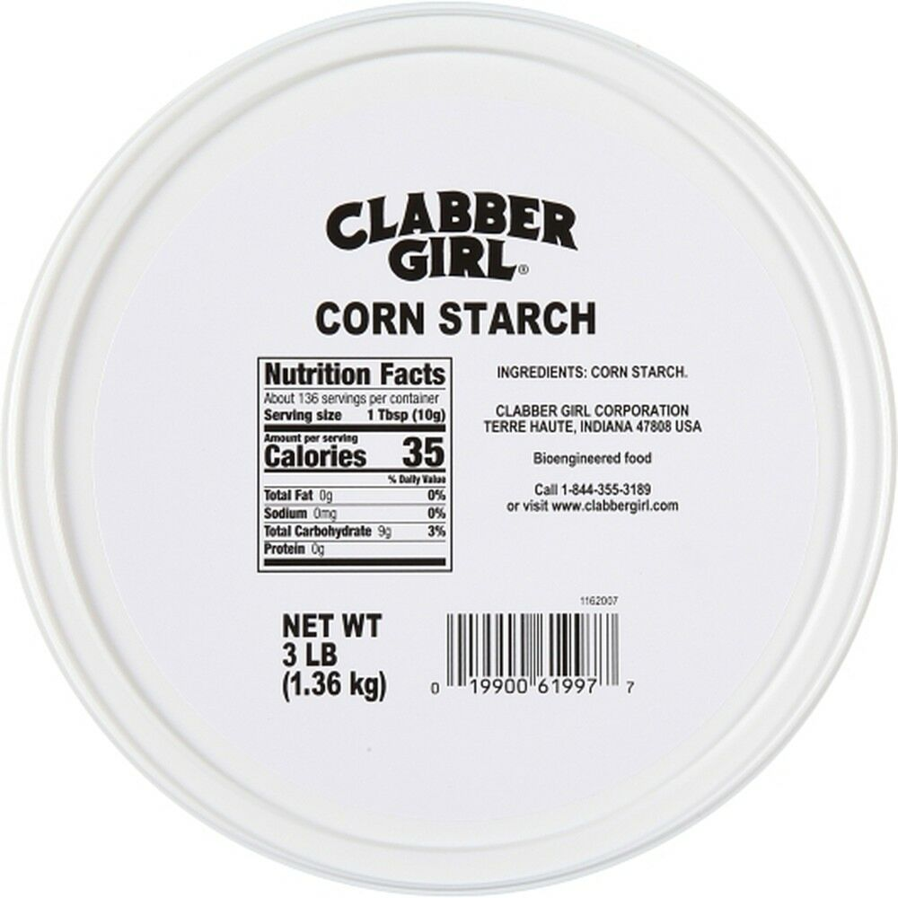 Clabber Girl Corn Starch 3lb - 12 Count